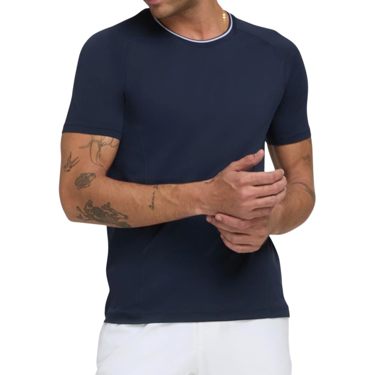 Wilson Tennis T-shirt Crew Team Seamless navy blue Men's